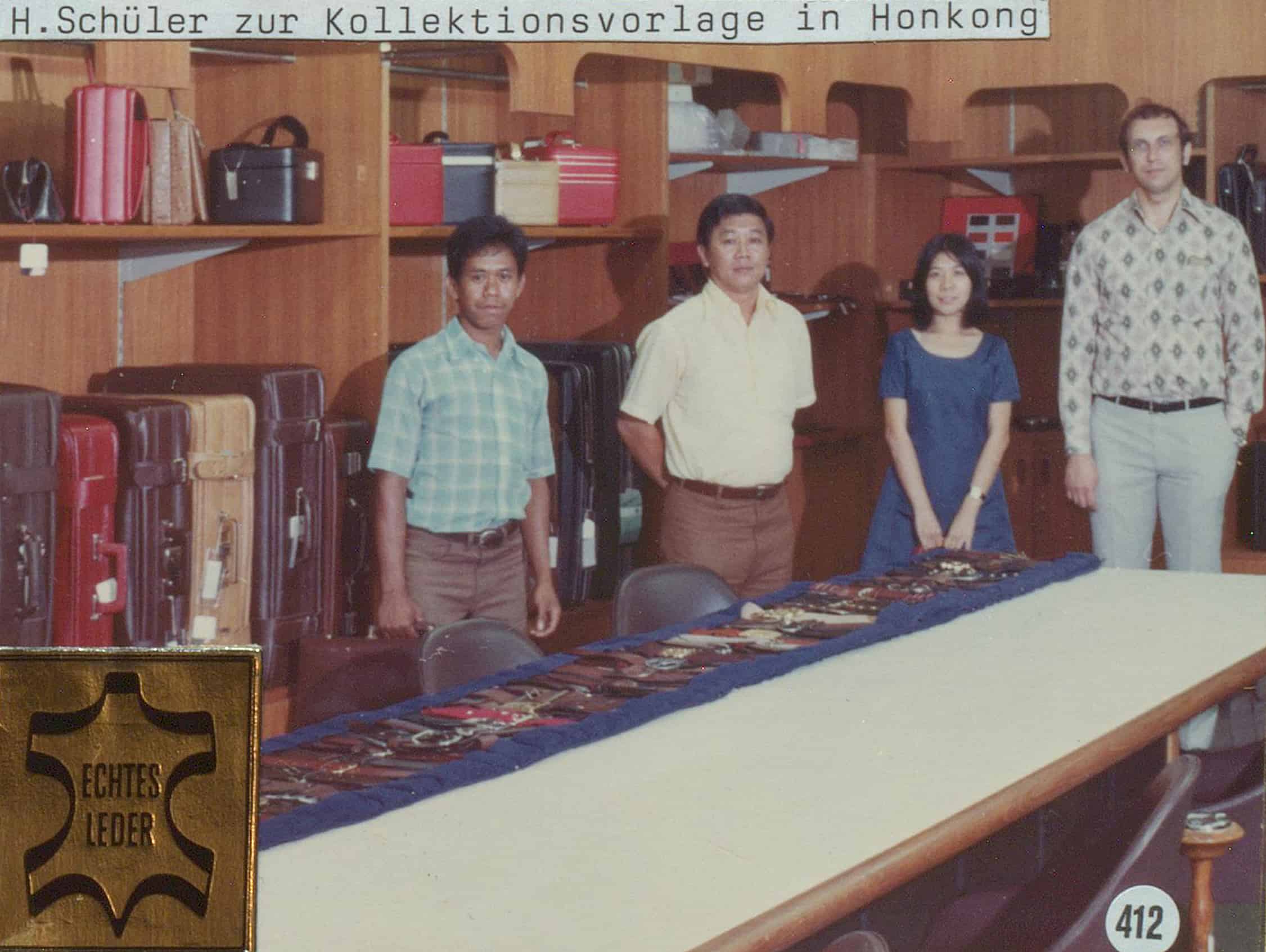 Hepco-Azubis in Hongkong im Jahre 1962. Hongkong war damals das wichtigste Handelszentrum in Asien.